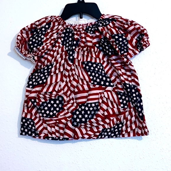 JULY 4TH HANDMADE FRONT POCKET DRESS TODDLER - Picture 1 of 4